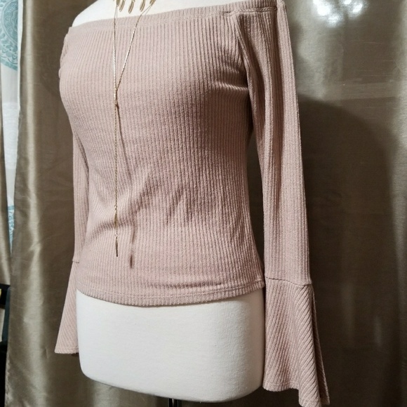 Mimi Chica Women's Off Shoulder Top - Picture 3 of 4